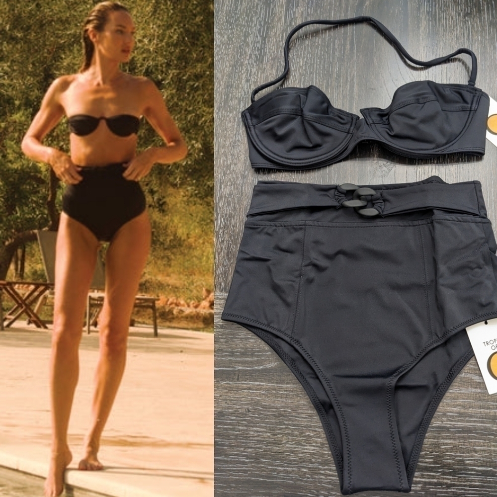 NWT Tropic of C | Athena top and Hera bottom in black